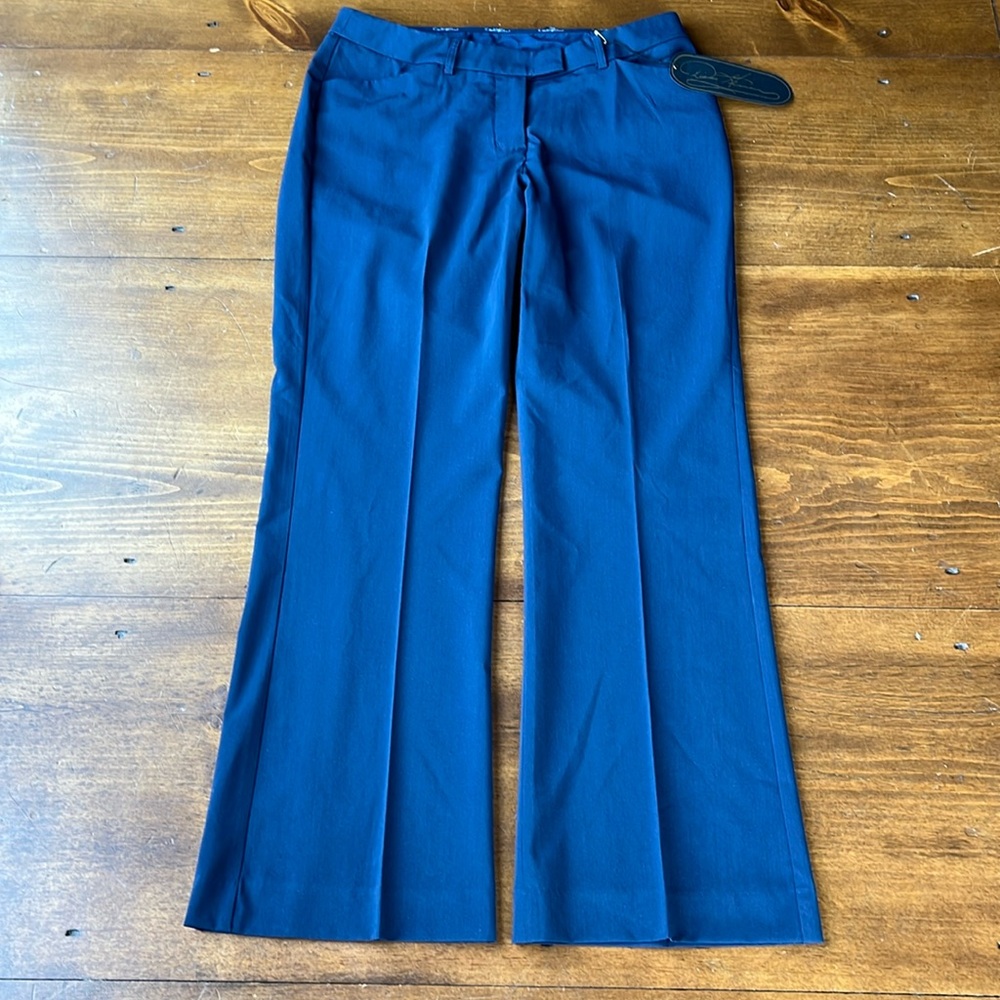 Diane Gilman The Amanda Navy Dress Pants Sz 12